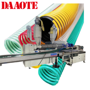 Ligne de production d'extrusion de tubes de refoulement et d'aspiration pour liquides, en PVC <span class=keywords><strong>rigide</strong></span>, à nervures spirales, à diamètre intérieur lisse - Product Image 1