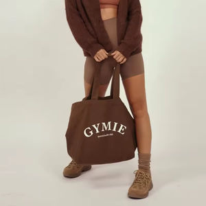 Bolsas promocionales personalizadas de lona de algodón liso en blanco bolsas de algodón de compras reutilizables con logotipo personalizado - Product Image 3