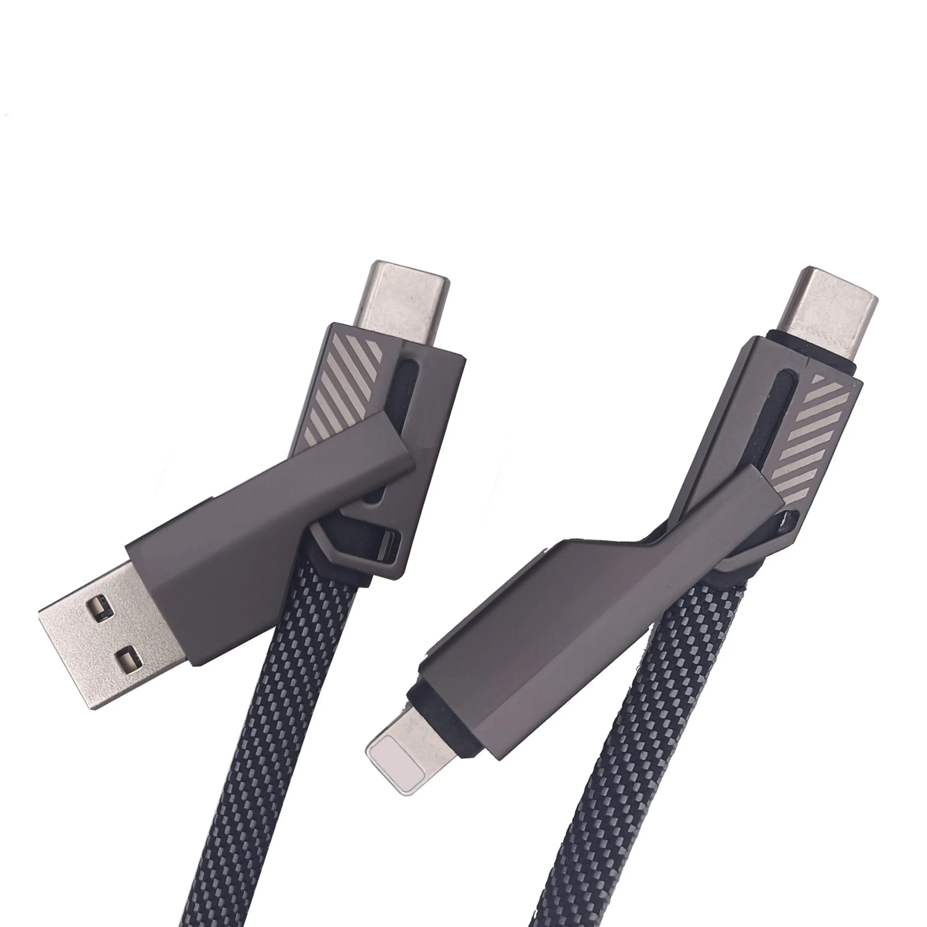 Trending New 4 In 1 Usb Data Cable Pd 100w Multi-function Usb Charging Cable For Mobile Phone Charger Cable