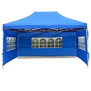 OEM Atacado Pop up Canopy Tent com Toldo e Sidewalls 10x10ft 3*3m Mercado Série Atividade Gazebo Pop-up