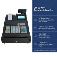 Caja Registradora Electrónica Longfly con Pantalla LCD Dual, Impresora de Recibos, Terminal POS para Supermercados y Cafeterías con Software