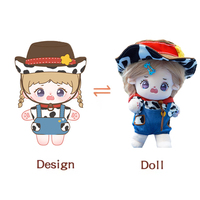 Fabricants de jouets en peluche poupées étoiles mascotte d'entreprise personnalisée conception logo peluche personnalisée