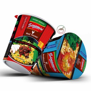 Nhà sản xuất mì Trung Quốc bán buôn OEM mì sức khỏe bán chạy thân thiện với môi trường Maruchan vị bò Halal dạng ly mì ăn liền - Product Image 1