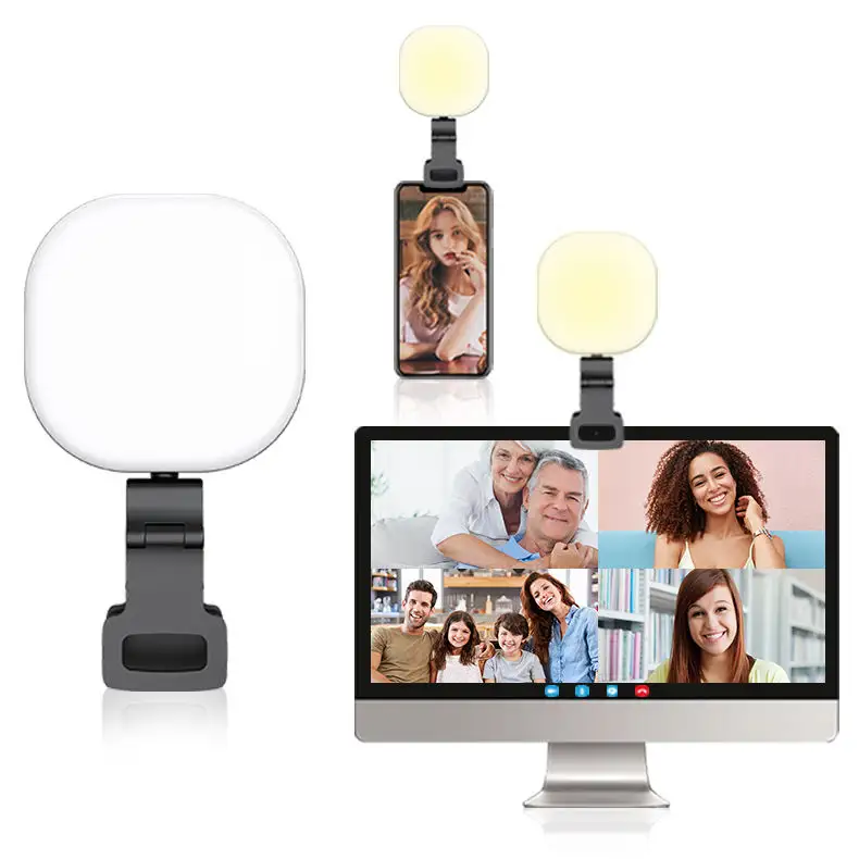 Lampu Fotografi kualitas tinggi kit pencahayaan langsung nirkabel listrik lampu siaran langsung Studio dapat diisi ulang