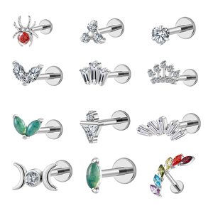 مجوهرات ثقب الجسم من التيتانيوم ASTM F136: أنف، عين، أذن، لسان، شفاه وفم – شراء شامل بالجملة - Product Image 2