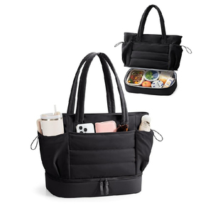 Insulated Lunch Tote <b>Bag</b> 3 in 1 <b>Work</b> Puffer <b>Bag</b> Fit 15.6" Laptop <b>with</b> Insulated Lunch <b>Compartment</b> for Office Teacher - Product Image 6