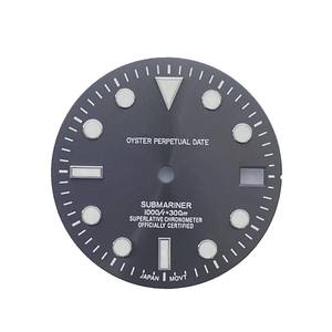 อุปกรณ์เสริมนาฬิกาหน้าปัดสแตนเลสสตีล NH35 รุ่นใหม่ หน้าปัดเรืองแสงสีเขียวขนาด 28.5 มม. กันน้ำ ไม่มีฟังก์ชั่นปรับวันที่ - Product Image 6