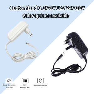 Adaptateur secteur <span class=keywords><strong>Lightning</strong></span> de haute qualité 12V 2A 24V 1A avec prise EU/US/UK/AU, 24W AC/DC, multi-prises pour voiture et usage domestique - Product Image 1