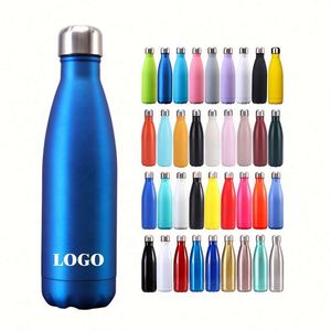 Bouteilles d'eau sport isothermes en acier inoxydable de 500 ml (17 oz) et 750 ml (25 oz) avec logo personnalisé - Product Image 1