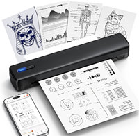 Imprimante Thermique Portable A4 Mini Sans Fil à Main Sans Encre pour Documents et Photos, Vente en Gros pour Voyages d'Affaires