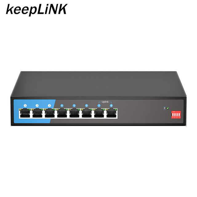 Hot Smart and Compact 8 Port Gigabit 10/100/1000Mbps POE Network Switch Non Management AI POE