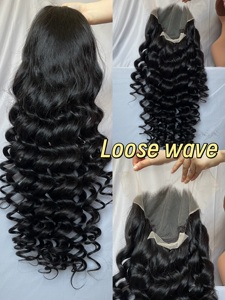 Pelucas de Cabello Humano con Ondas Sueltas, Listas para Usar, 13x6, Pre-arrancadas, HD, Sin Pegamento, con Frente de Encaje Completo - Product Image 1