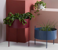 Support rond décoratif pour fleurs de cactus, accessoires en métal, fausses plantes, vente en gros,