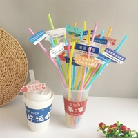 Porte-cartes en paille style panneau routier pour influenceurs, avec impression de logo personnalisé et revêtement imperméable, pour boissons au lait et thé