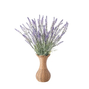 Fleur artificielle CallaFloral Lavande, branche unique, plastique violet, décoration intérieure, bouquet de mariage - Product Image 5