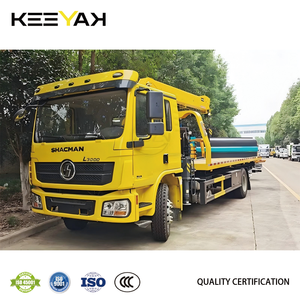 Camión de Remolque de 8 Toneladas de Venta en Fábrica SHACMAN, con <span class=keywords><strong>Plataforma</strong></span> Deslizante y Sistema de Elevación Inferior para Transporte de Múltiples Vehículos - Product Image 2