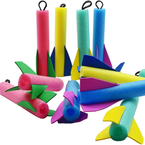 Foam Finger Rocket Flyers Outdoor Safety Toys Rocket EVA EPE Flying Rubber Bands Finger Ejection Rocket Artillery
