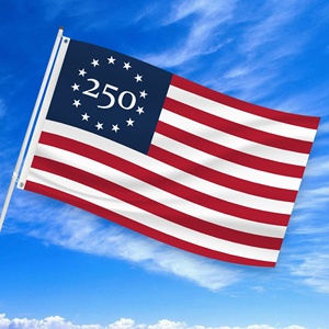 Drapeau personnalisé en polyester 3x5 pieds pour l'extérieur, commémorant le <span class=keywords><strong>250e</strong></span> anniversaire des États-Unis - Product Image 4