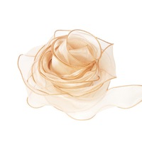 Vente en gros de ruban flottant en satin double face pour coiffure de fleurs fraîches pour gâteau emballage en rouleau avec nœud papillon en gaze queue de poisson