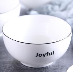 Tazón de Sopa de Cerámica Moderno y Simple de 5.5 Pulgadas, Personalizable con Logotipo OEM, Ecológico, Resistente al Calor, con Esmalte Craquelado, Nuevo - Product Image 4