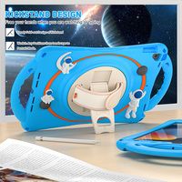 Coque arrière en Silicone antichoc et design astronaute pour iPad 7e génération 10.2 pouces 2021 avec bandoulière