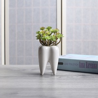 Mini pot de fleurs succulentes en céramique blanche moderne pour la décoration intérieure créative émaillée sans trou pour les petites plantes pour le sol du jardin