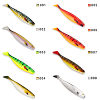 Leurre de pêche souple en PVC 180mm 42g avec queue de pagaie, appât nageur pour lacs, rivières, bass, brochet, saumon, poisson-chat, sans hameçons