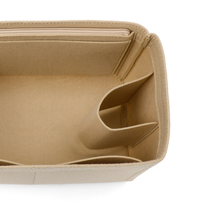 Grande trousse de toilette en feutre pour femmes, multifonctionnelle, avec insert amovible, organiseur de trousse de toilette en feutre avec fermeture éclair - Product Image 4