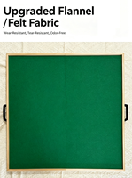 Table de mahjong pliable portable avec cadre en bois massif, bureau de jeu de mahjong avec pieds réglables en hauteur et sac de rangement