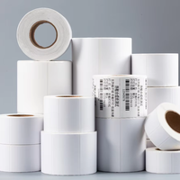 Étiquettes d'expédition personnalisées directes vierges Rouleaux de papier thermique continu sans doublure