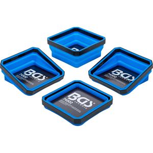 Juego de carcasas magnéticas BGS Silicona plegable 115x115x50mm 4 piezas. - Product Image 1