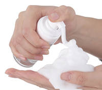 Flacon pompe en plastique PET givré blanc de 100 ml, 120 ml, 150 ml, 200 ml, 250 ml pour savon liquide moussant, lavage des mains, shampoing