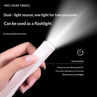 Lampe UV LED mini à ampoule unique pour soins des ongles, modèle YZD, origine Guangdong, spécialisée pour les salons de manucure, adaptée à un usage domestique