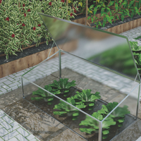 Mini serre de jardin en polycarbonate avec cadre en aluminium écologique Assemblage facile pour une utilisation intérieure/extérieure Pots de fleurs Jardinières