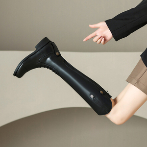<span class=keywords><strong>Bottes</strong></span> d'équitation <span class=keywords><strong>hautes</strong></span> <span class=keywords><strong>pour</strong></span> femmes, confortables, avec fermeture éclair, large mollet et largeurs variées, <span class=keywords><strong>bottes</strong></span> d'équitation équestres - Product Image 5