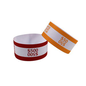 Bandes de papier adhésif personnalisées activées par l'eau pour emballages bancaires, bandes de protection pour billets de banque avec adhésif en caoutchouc - Product Image 2