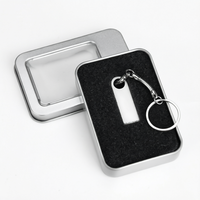 Boîte rectangulaire en fer blanc avec couvercle, personnalisable, finition mate, vide, pour emballage de cartes de cigarettes, outils, casques audio, électronique, USB