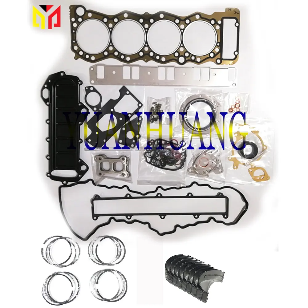 Kit de juntas completas para reparación de motor, Kit de cojinetes de barra, anillo de pistón para Mitsubishi FUSO, camión, excavadora, Tractor y coche, 4M50