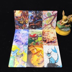 Cartes à collectionner <span class=keywords><strong>Pokémon</strong></span> personnalisables DM, nouvelle série, aimants de réfrigérateur mignons Eevee Pikachu, personnage d'anime, cadeau surprise pour collectionneur - Product Image 2