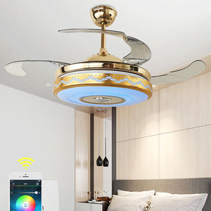China OEM invisible hoja decorativos salón adjunto <span class=keywords><strong>ventiladores</strong></span> <span class=keywords><strong>de</strong></span> <span class=keywords><strong>techo</strong></span> lámpara <span class=keywords><strong>de</strong></span> luz - Product Image 4