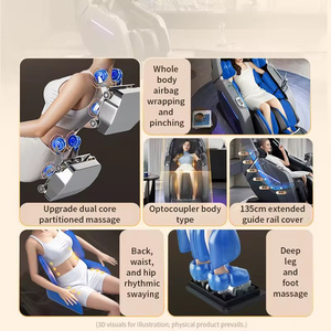 CITICITY Fauteuil de massage vibrant de luxe avec airbags, Shiatsu, zéro gravité, double moteur, pliable, portable, pour massage corporel complet - Product Image 5