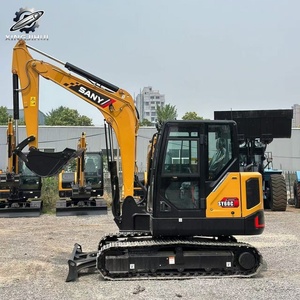 Used Sany60 MiniCrawler Excavator 6Ton 0.25m³<b>Bucket</b> Original Chinese Brand <b>Small</b> Construction Excavator Low Hours Good Condition - Product Image 2