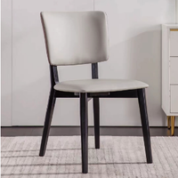Chaises de salle à manger ergonomiques modernes en bois rembourrées, ensemble de chaises de salle à manger en bois massif écologiques, imperméables, pour chambre, villa, extérieur