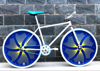 Vélo de route pour adultes, étudiants - Modèle de course homme/femme, guidon drop, moyeux étanches, pneus pleins, cadre en acier à haute teneur en carbone