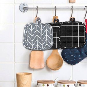 Cotton Linen <b>Heat</b> Resistant Trivet Thick Pot <b>Pad</b> Nordic Style Kitchen Dining Table Mat Scald Proof - Product Image 2