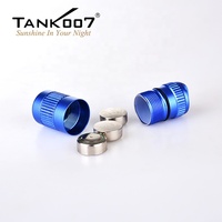 Lampe torche EDC Tank007 E15 en aluminium haute puissance, étanche, mini lampe de poche portable à LED, porte-clés