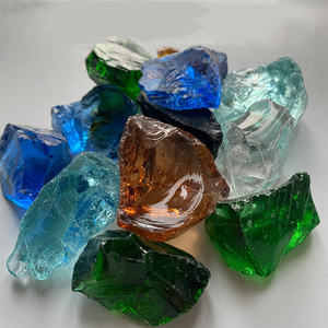Grande roccia di vetro per l'abbellimento della parete del gabbione di vetro pietra vendita della fabbrica fornitura diretta - Product Image 2