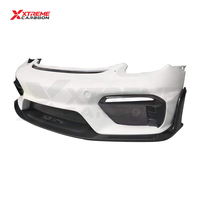 Lèvre de pare-chocs avant en fibre de carbone XTREME pour Porsche 718 982 Cayman Boxster, style GT4 RS, spoiler avant, séparateur de lèvre, diffuseur