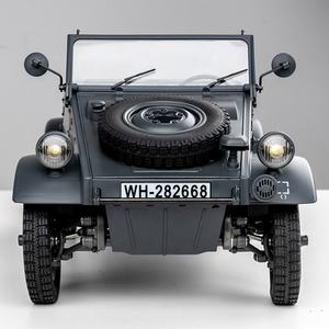 ROCHOBBY FMS <span class=keywords><strong>escala</strong></span> 1:12 Type82 Kubelwagen RTR 2,4G Radio Led luz 4X4 Control remoto RC ejército camión de juguete para entusiastas del Hobby - Product Image 3