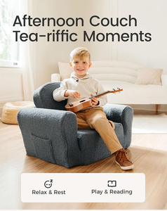 Sofá Infantil 2 en 1 Ultraconfortable Personalizado al por Mayor 2026, Sofá Moderno Plegable de Esponja Comprimida al Vacío - Product Image 3